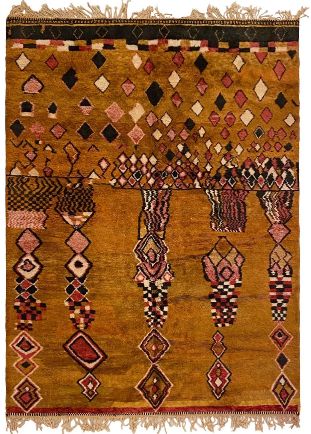  Marokkanisch Handgeknüpft  Berberteppich aus Wolle