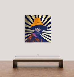 Maximo 3, ca. 2020 Tecnica mista su tela, foglia d'oro 23k, edizione 1/7