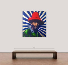 Maximo 2, ca. 2020 Mixed media on canvas , 23k Gold leaf, edition 1/7