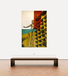 Tongolele ca. 2017 Mixed media on canvas , metal leaf, acrylic