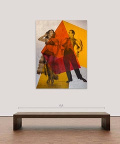 Rumba, ca. 2017 Mixed media on canvas , metal leaf, acrylic