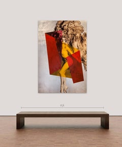 Copacabana, ca. 2017 Mixed media on canvas , metal leaf, acrylic crystals,  2/7