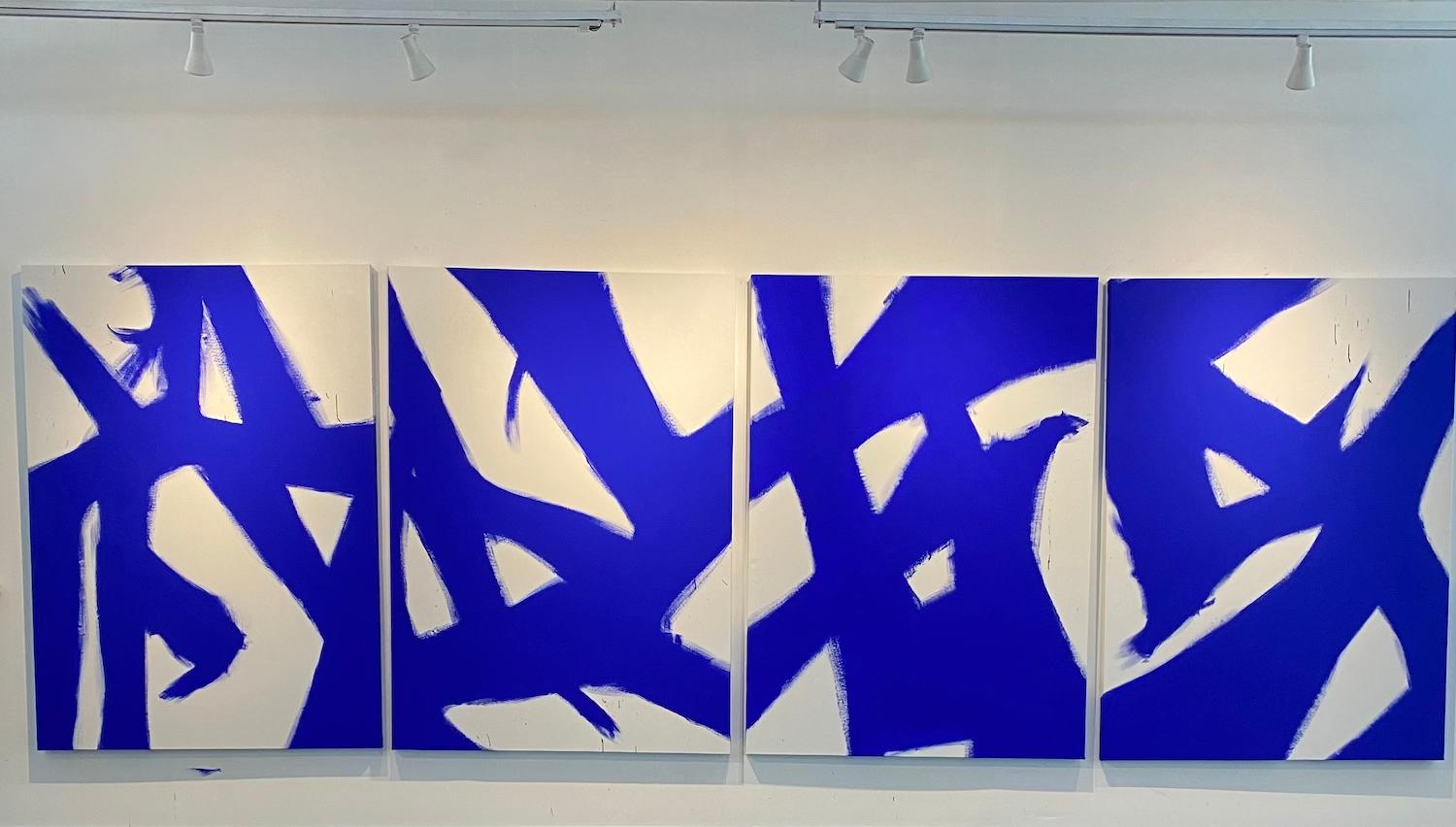 Abstract Yves klein Blue 1 For Sale 1