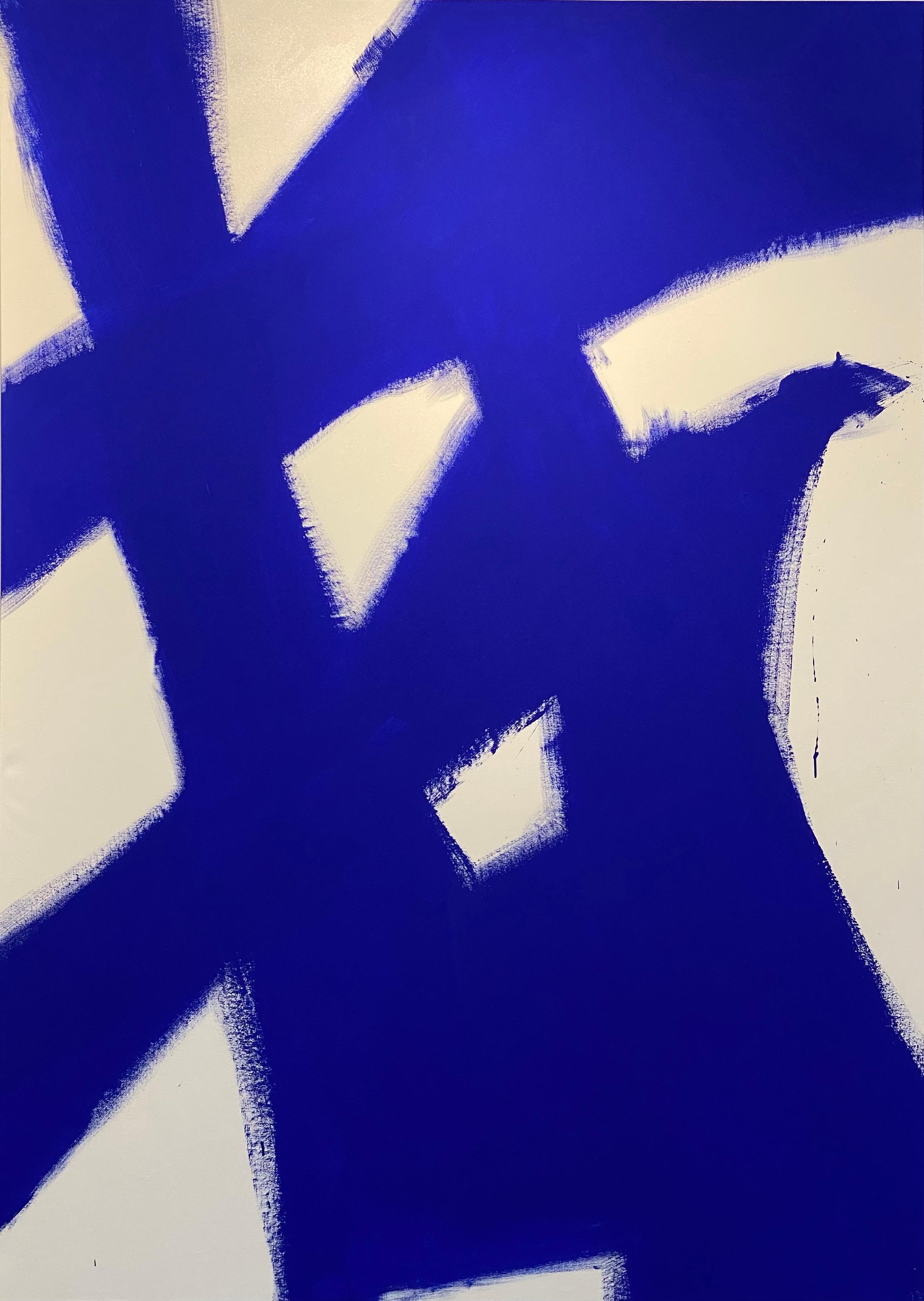 Carlos Mercado Abstract Painting – Abstraktes Yves klein Blau 3