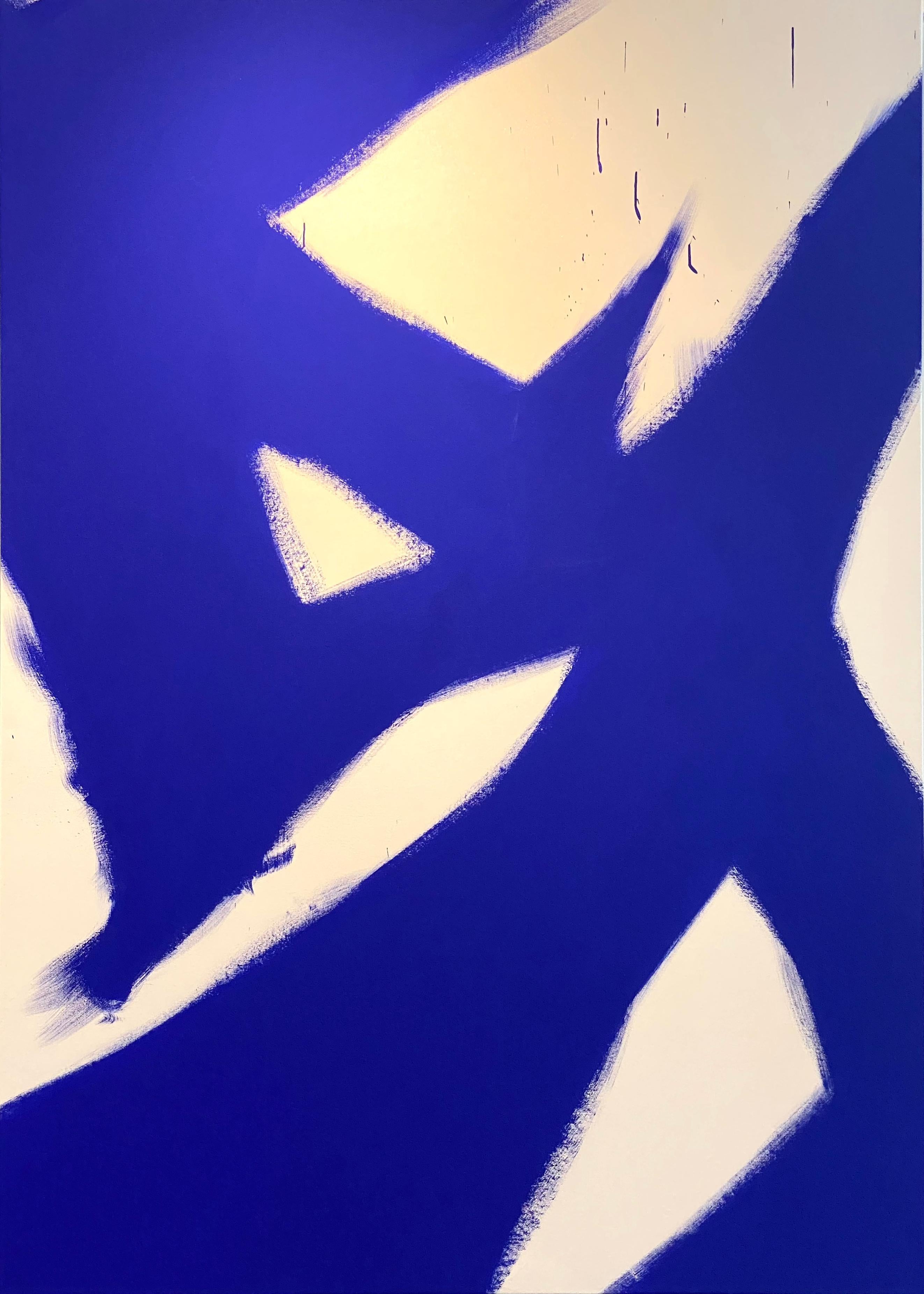 Abstract Yves klein Blue 4 - Painting by Carlos Mercado