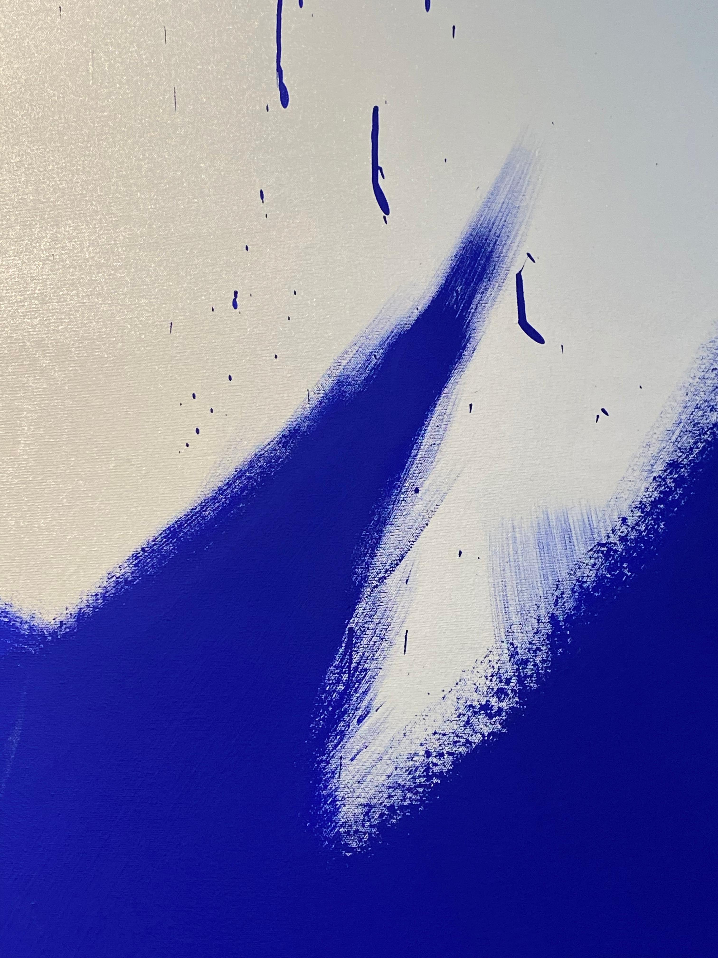 Abstraktes Yves klein Blau 4 im Angebot 3