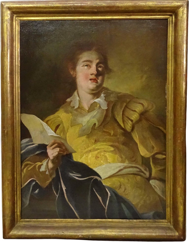 18th Century Baroque Anthoni Schoonjans Portrait of a Cantor Oil on Canvas  For Sale 1