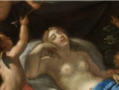 17th Century Baroque Attributed to Carlo Maratta Jupiter Transformed Oil Paint