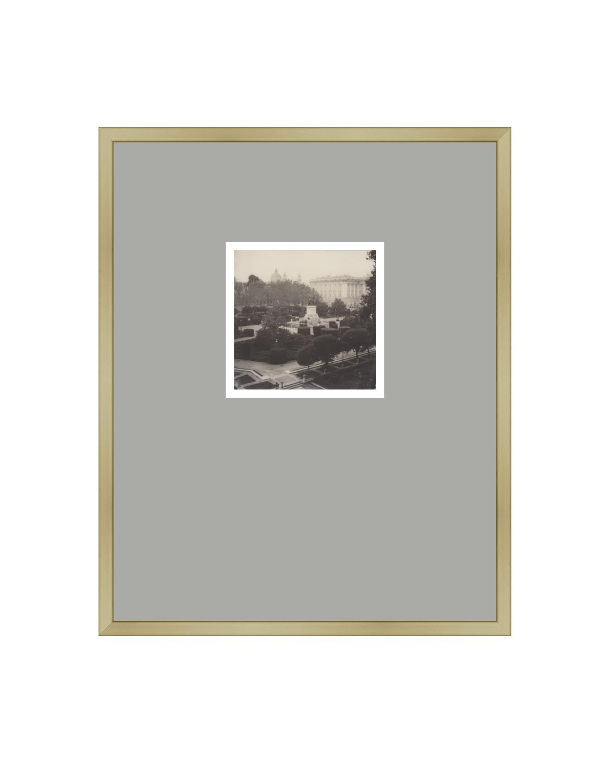 Pia Clodi Landscape Photograph - Madrid Mornings Contemporary Black & White Polaroid Analog Photograph