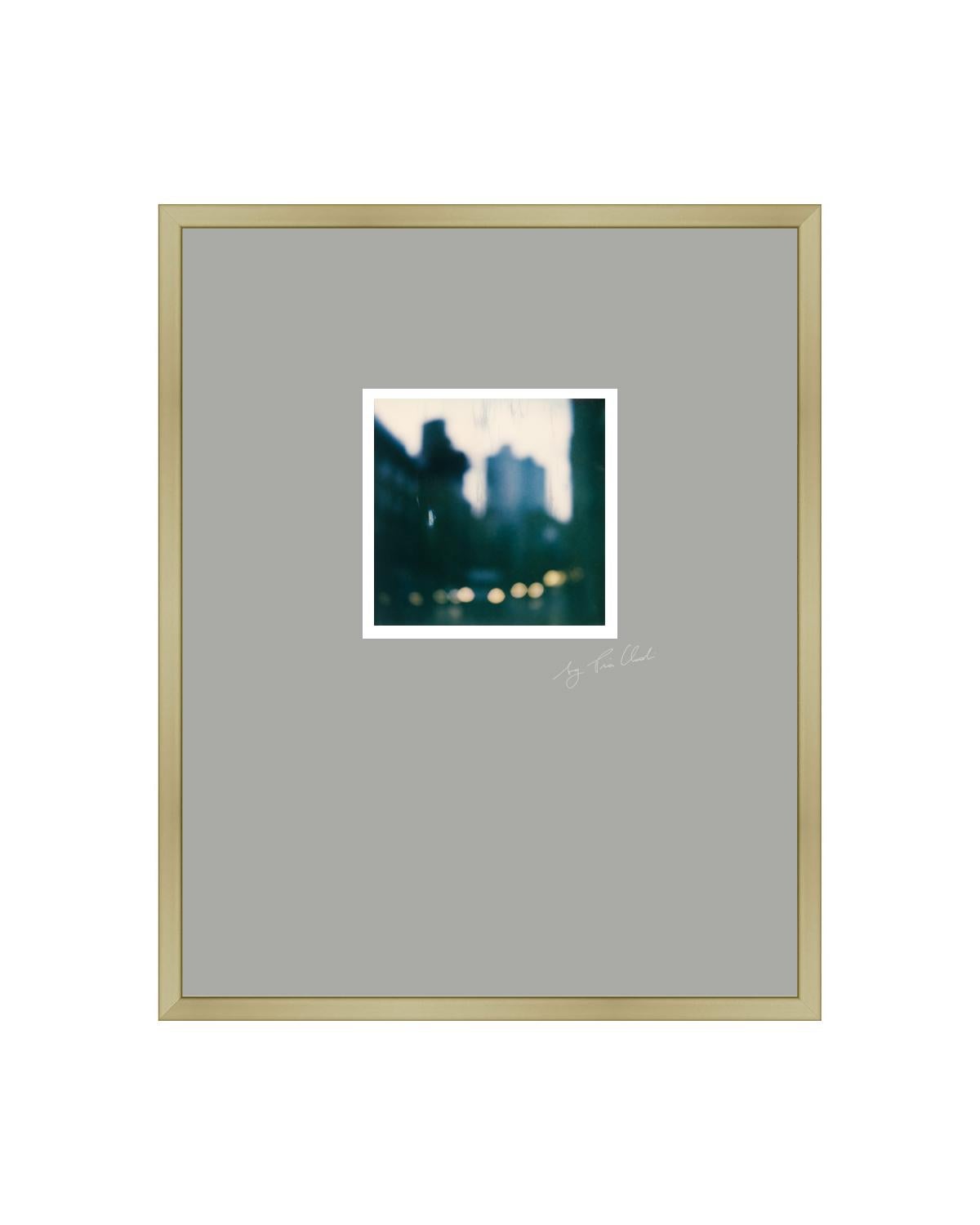 Pia Clodi Color Photograph - Paris Walks I - Framed Contemporary Landscape Polaroid Original Photograph