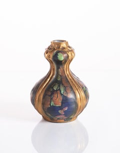 Art Nouveau Confetti Decor Vase by Amphora c. 1900