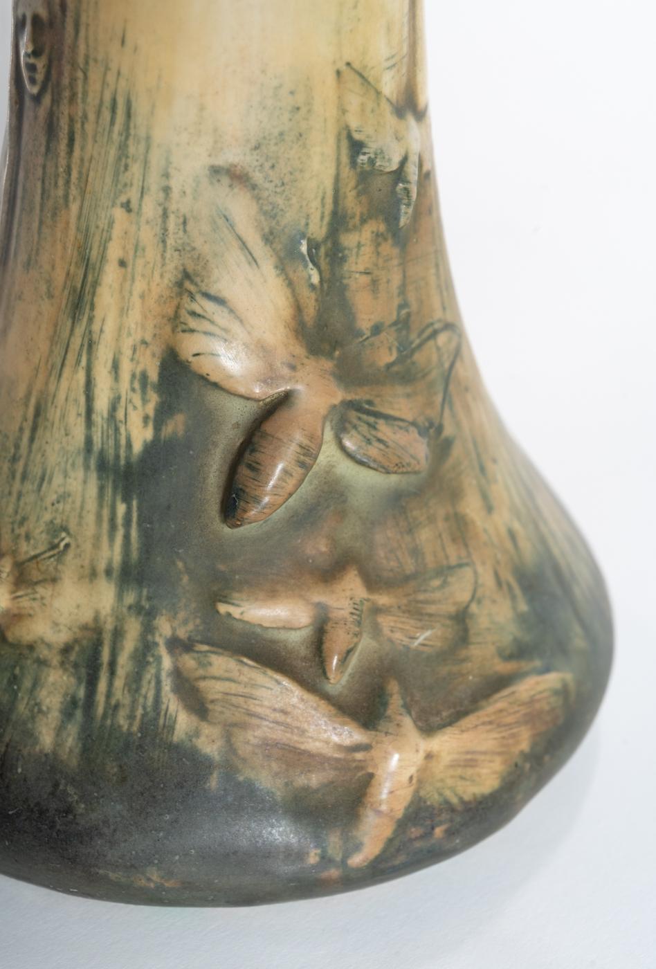 Amphora Mystical Art Nouveau Ceramic Candelstick World’s Fair 1900 For Sale 4