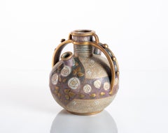 Amphora Art Nouveau Stylized Geometric Rose Pitcher c 1900