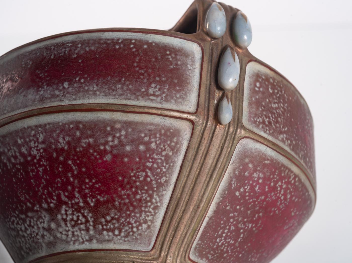 Secessionist Vase with Raindrops by Paul Dachsel c. 1900 For Sale 5