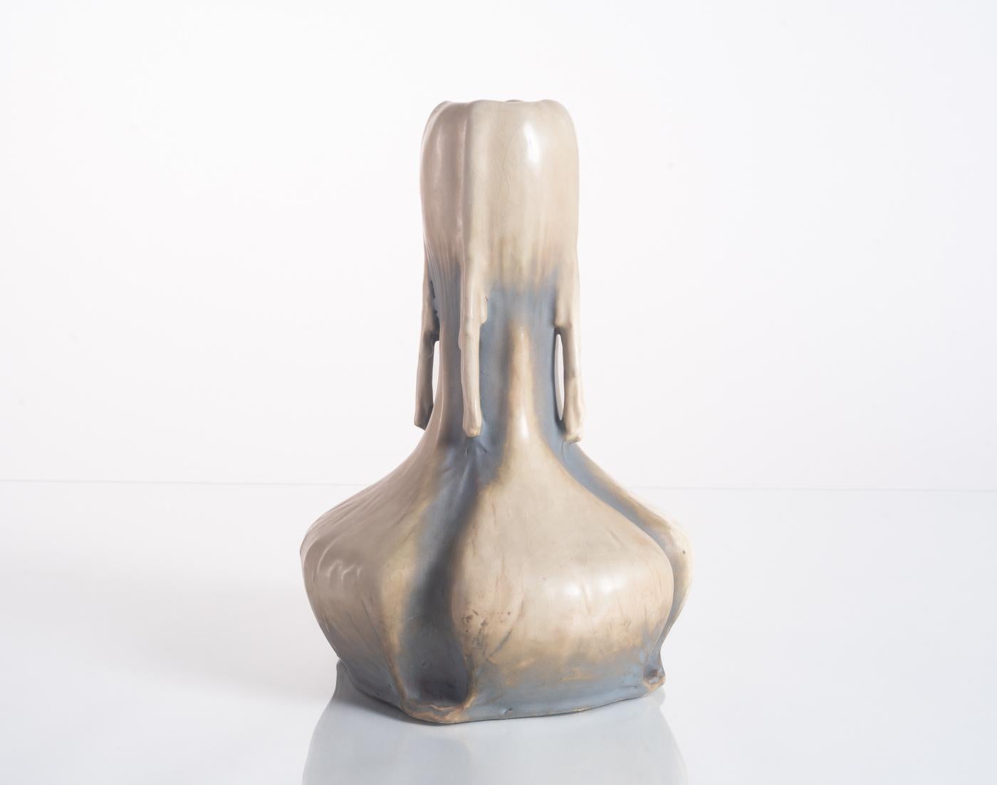 EDDA Icy Nordic Vase by RStK Amphora c. 1900 For Sale 3