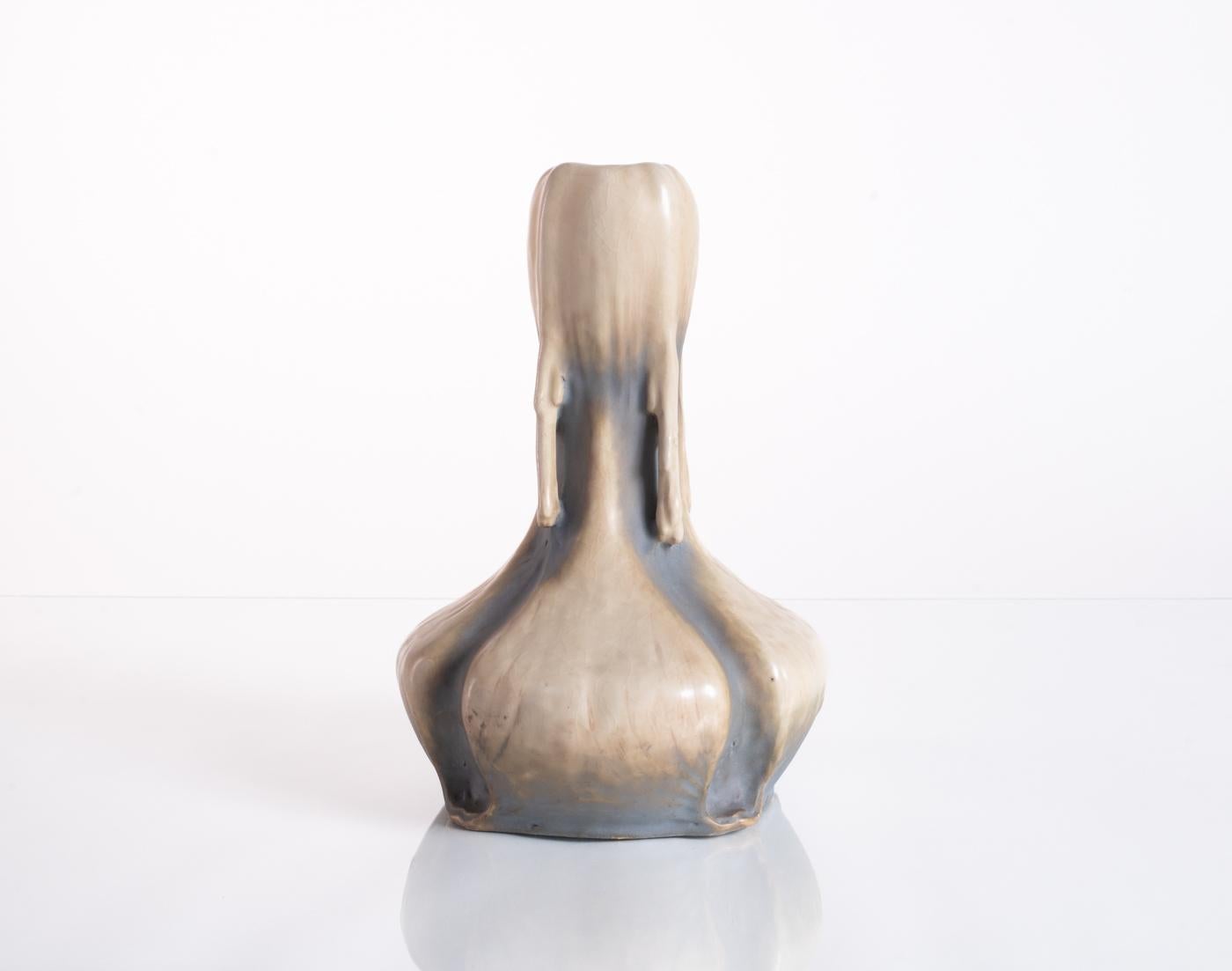 EDDA Icy Nordic Vase by RStK Amphora c. 1900 For Sale 4