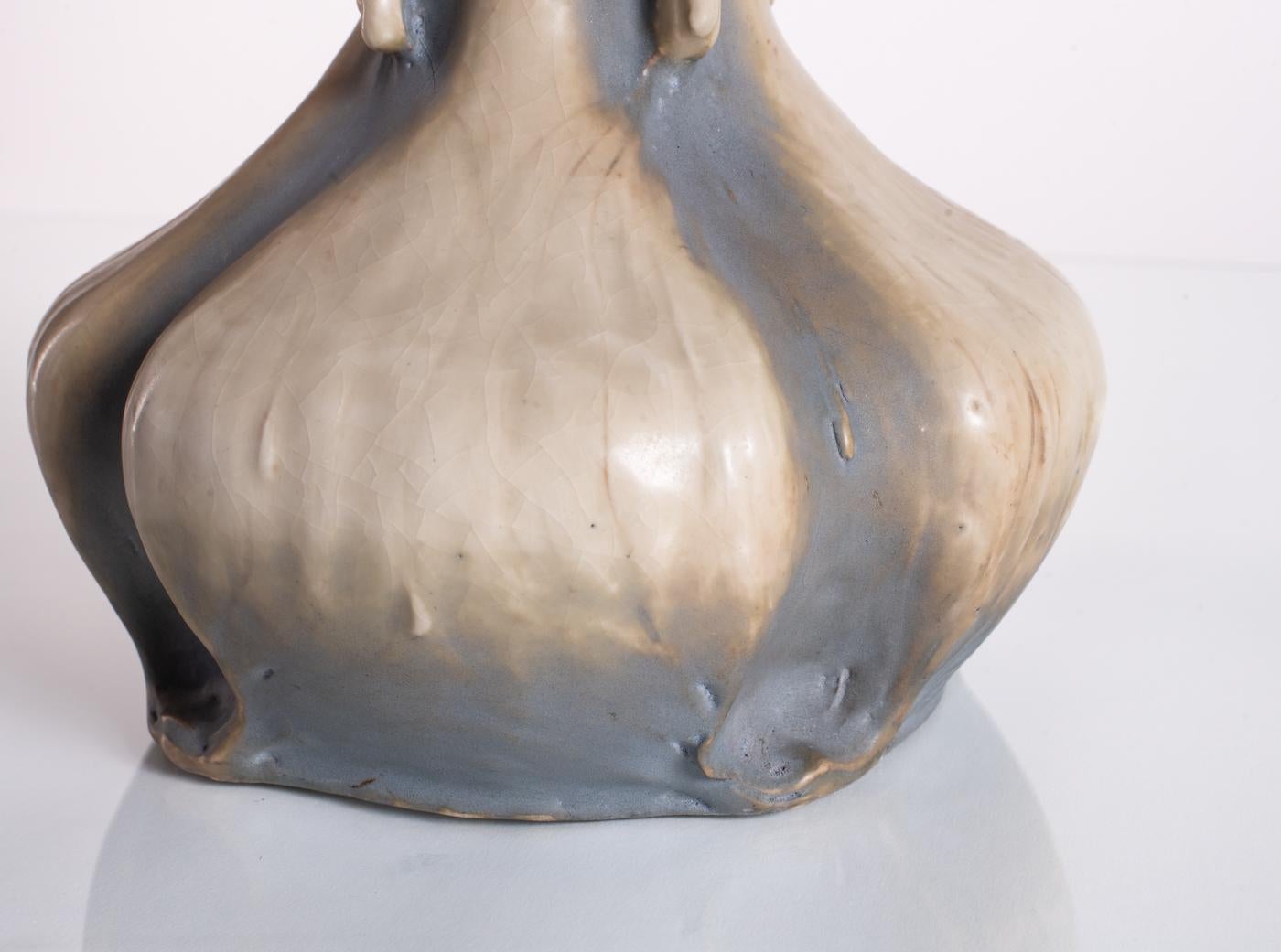 EDDA Icy Nordic Vase by RStK Amphora c. 1900 For Sale 5