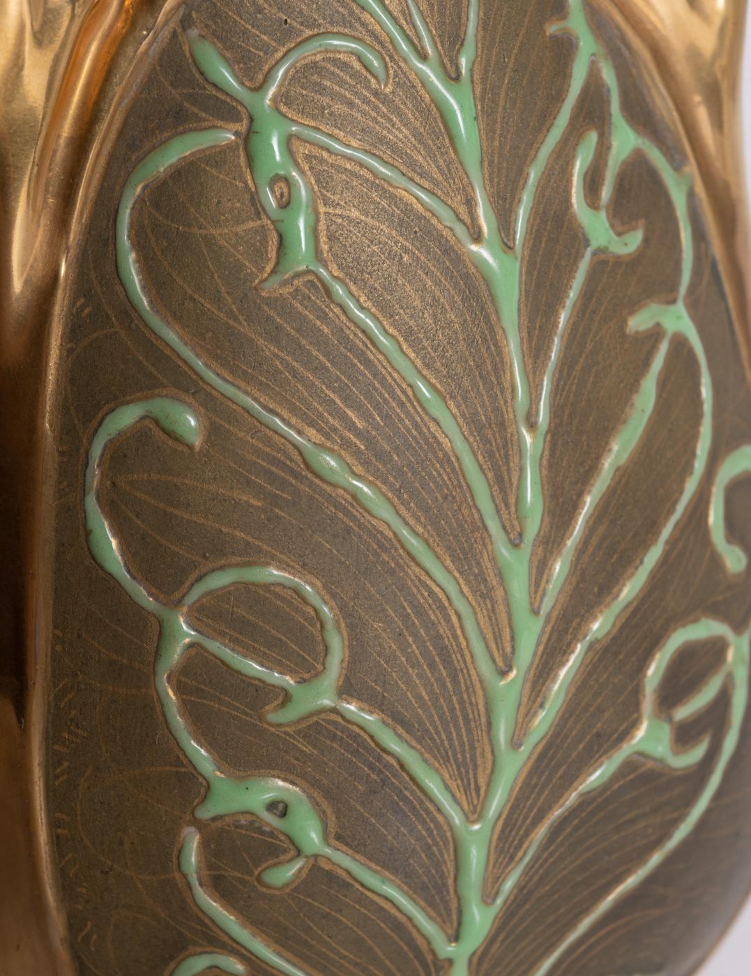 Peacock Vase by Paul Dachsel for Amphora, Art Nouveau c. 1900 For Sale 6