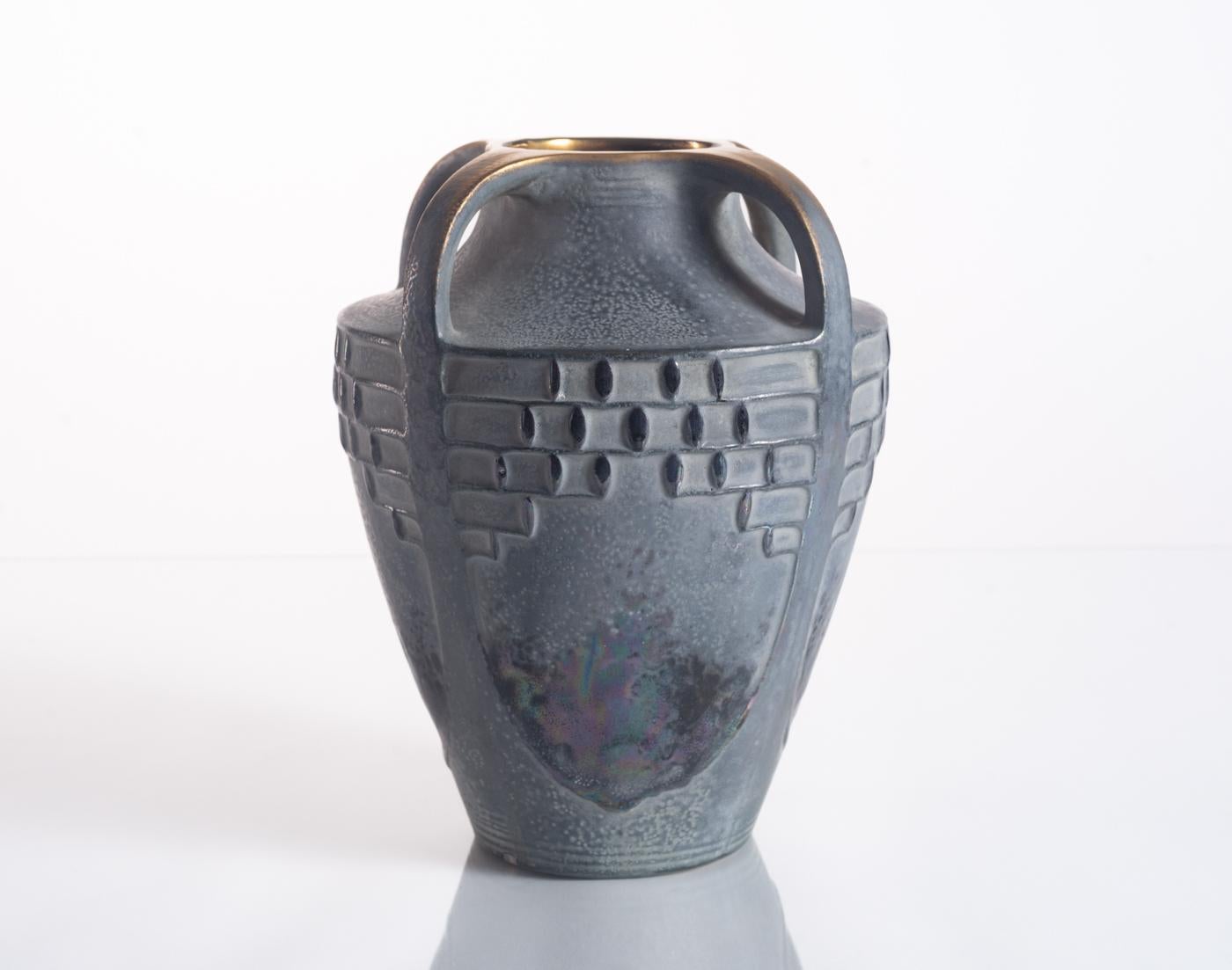 Secessionist Geometric Urn by Paul Dachsel c. 1900 For Sale 5