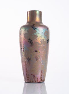 Vaso di vite di Clement Massier, Art Nouveau, 1900 ca.