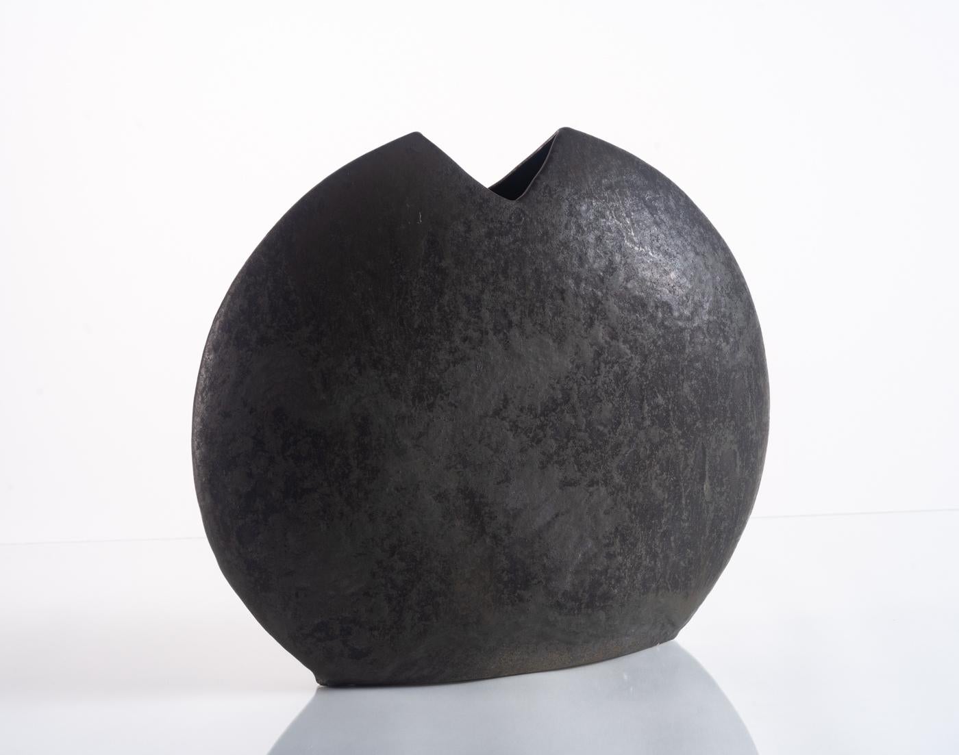 Brutalist Moonvase Ruscha Art Vase, Fat Lava, Mid-Century Modern c. 1960 For Sale 5