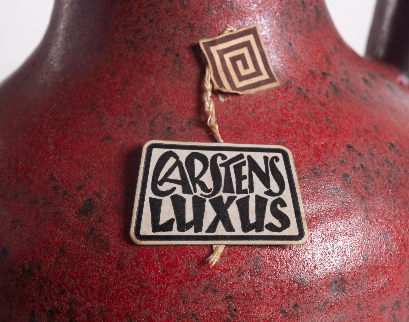 Rustic Pitcher Vase by Carstens Luxus, Fat Lava, Mid-Century Modern c. 1967 For Sale 2