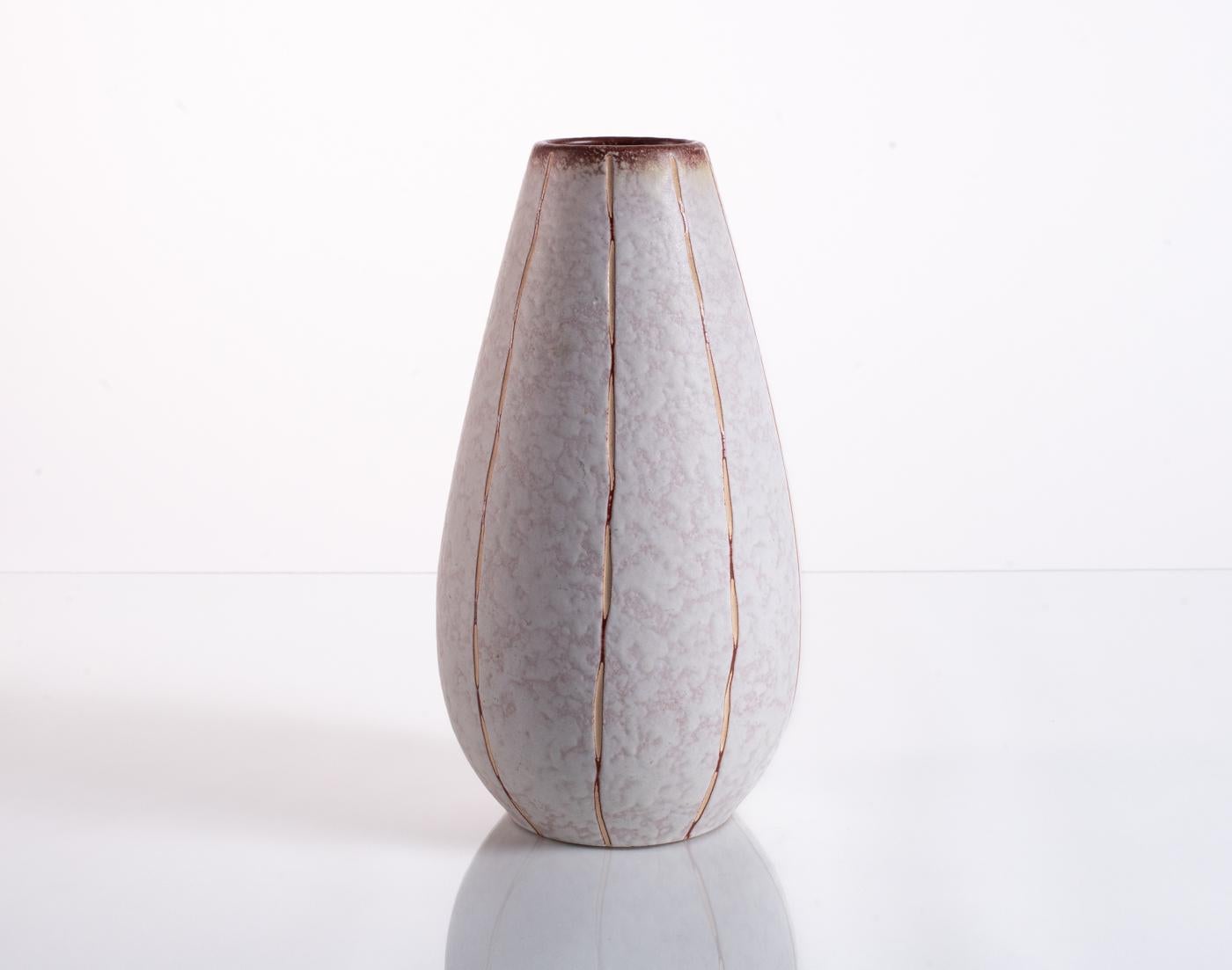 Cone Vase by U-Keramik (Uebelacker), Fat Lava, Mid-Century Modern c. 1950s For Sale 1