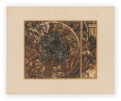 Astronomy, Plate 120 from Gerlach's Allegorien, Vienna Secession lithograph
