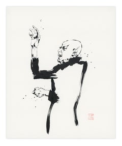 Nosferatu I by David Mack, Sumi-e brush and ink drawing