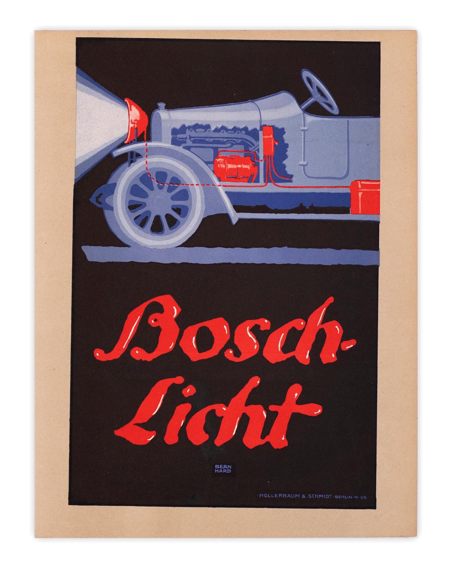 Lucian Bernhard war ein preisgekrönter Grafik-, Innenarchitektur- und Typografie-Designer und sehr einflussreich in der Welt des Grafik- und Plakatdesigns des 20. Seine Darstellung in kräftigen, gesättigten Farben und vereinfachten Bildern stand in