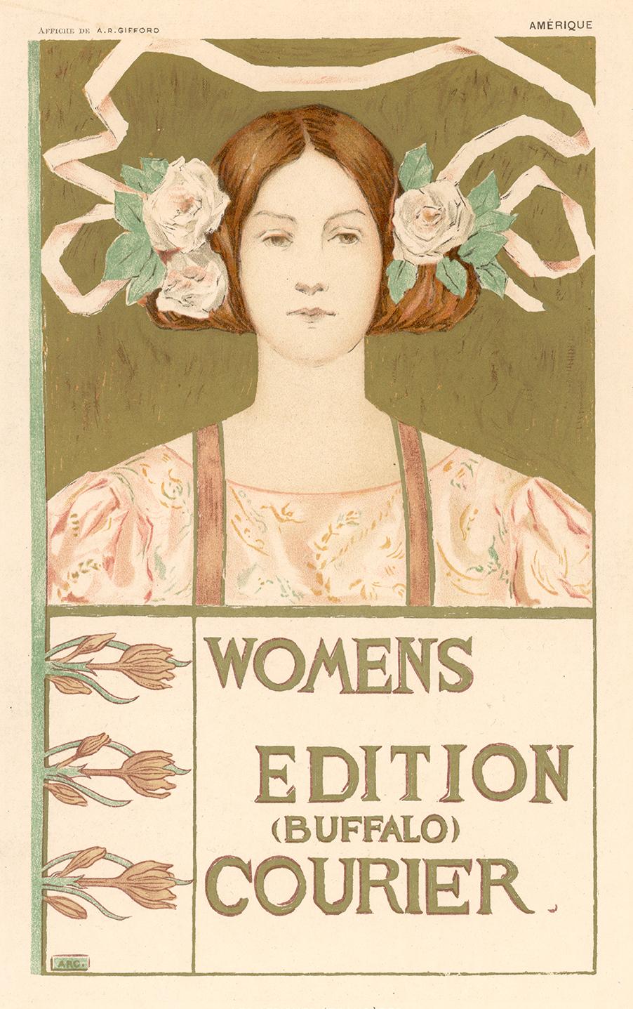 Frauenausgabe Buffalo Courier von Alice Russell Glenny, Jugendstil-Lithographie von Alice Russell im Angebot 2