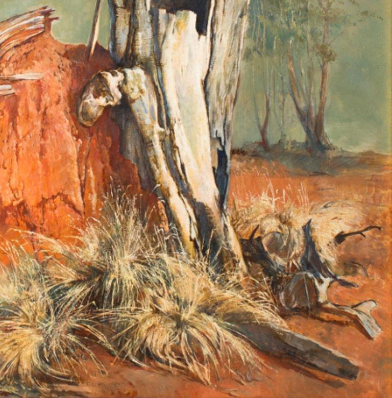 Anthill — John Beeman b. 1926 (Landscape, Realist) Oil on Gesso 2015 For Sale 2