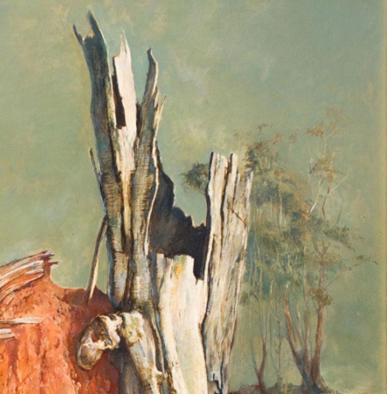 Anthill — John Beeman b. 1926 (Landscape, Realist) Oil on Gesso 2015 For Sale 4