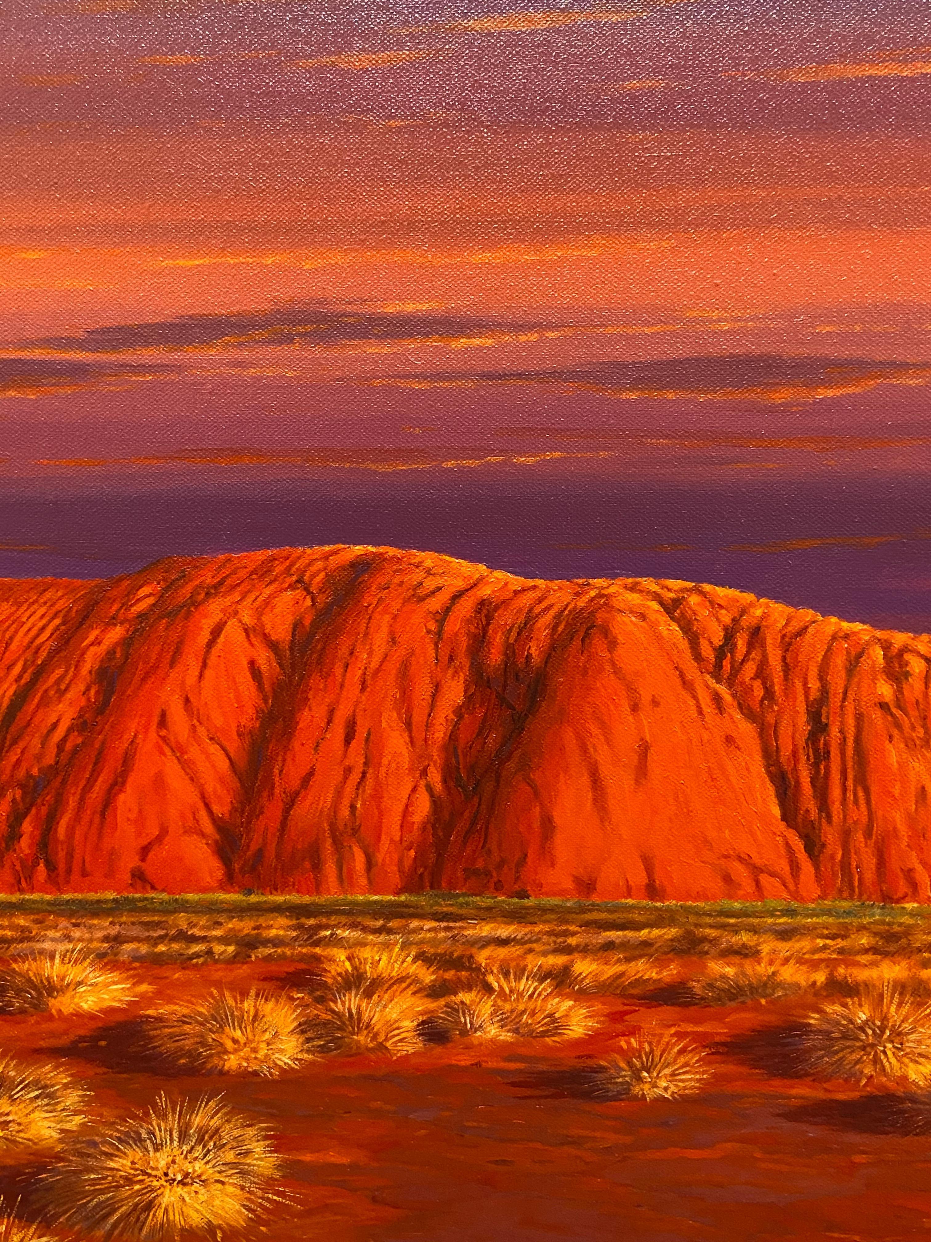 The Dance of Colour — Richard Kulma b. 1959 (Realist, Landscape) Uluru 2019 For Sale 1