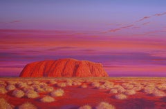 The Dance of Colour — Richard Kulma b. 1959 (Realist, Landscape) Uluru 2019