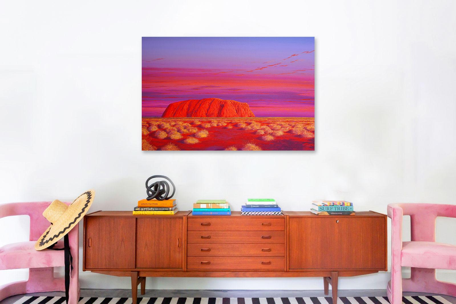 The Dance of Colour — Richard Kulma b. 1959 (Realist, Landscape) Uluru 2019 For Sale 3
