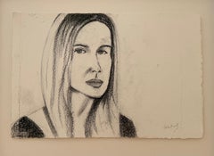 "Chris", charcoal, drawing, Katz, Portrait, cool