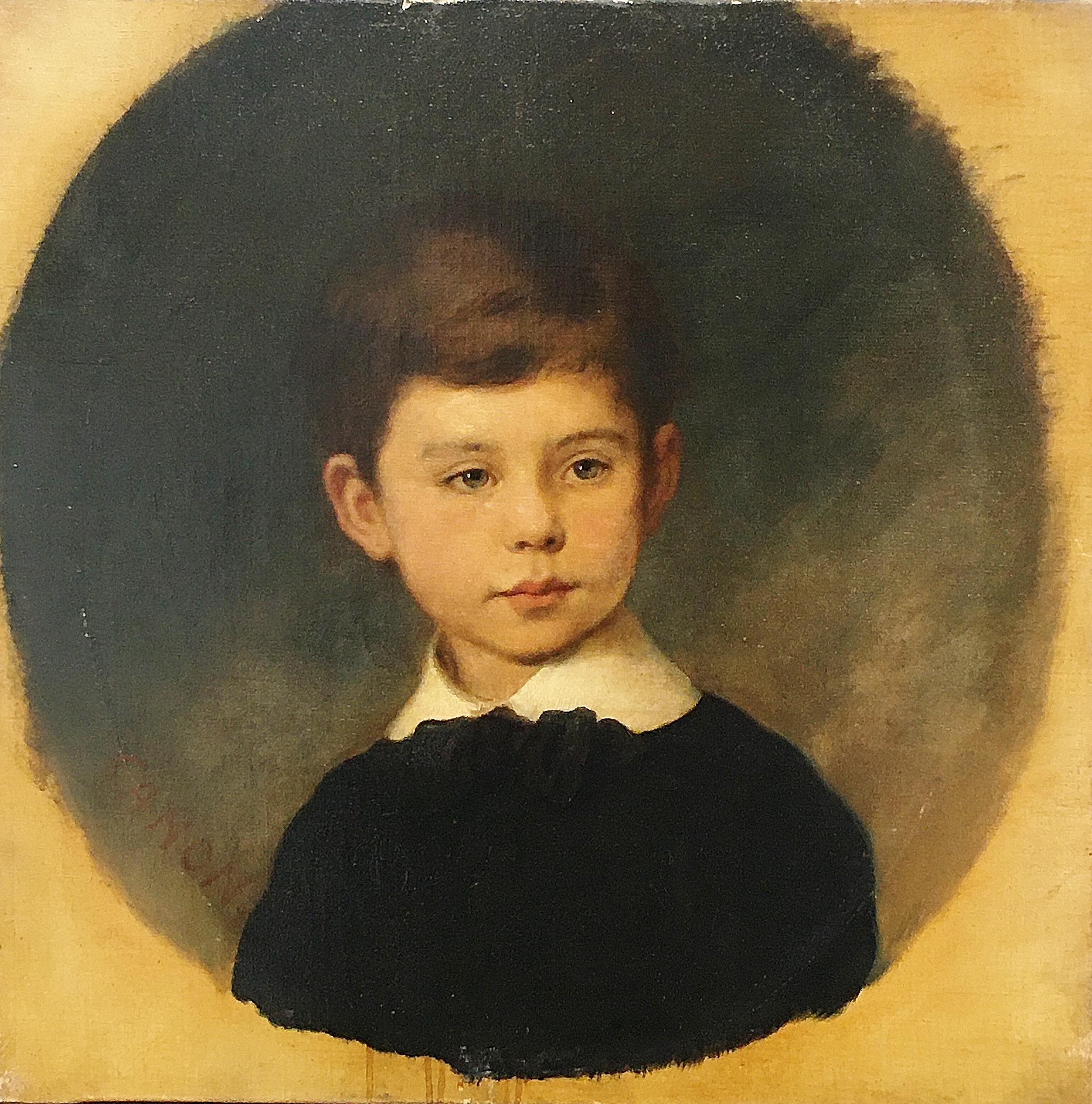 Hans Canon Portrait Painting - Mein Bruder Georg (Portrait of George Anselm Alphonse von Rothschild)