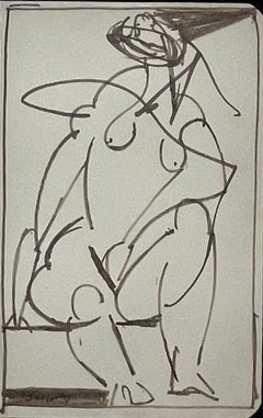 Vintage Cubist Nude 112