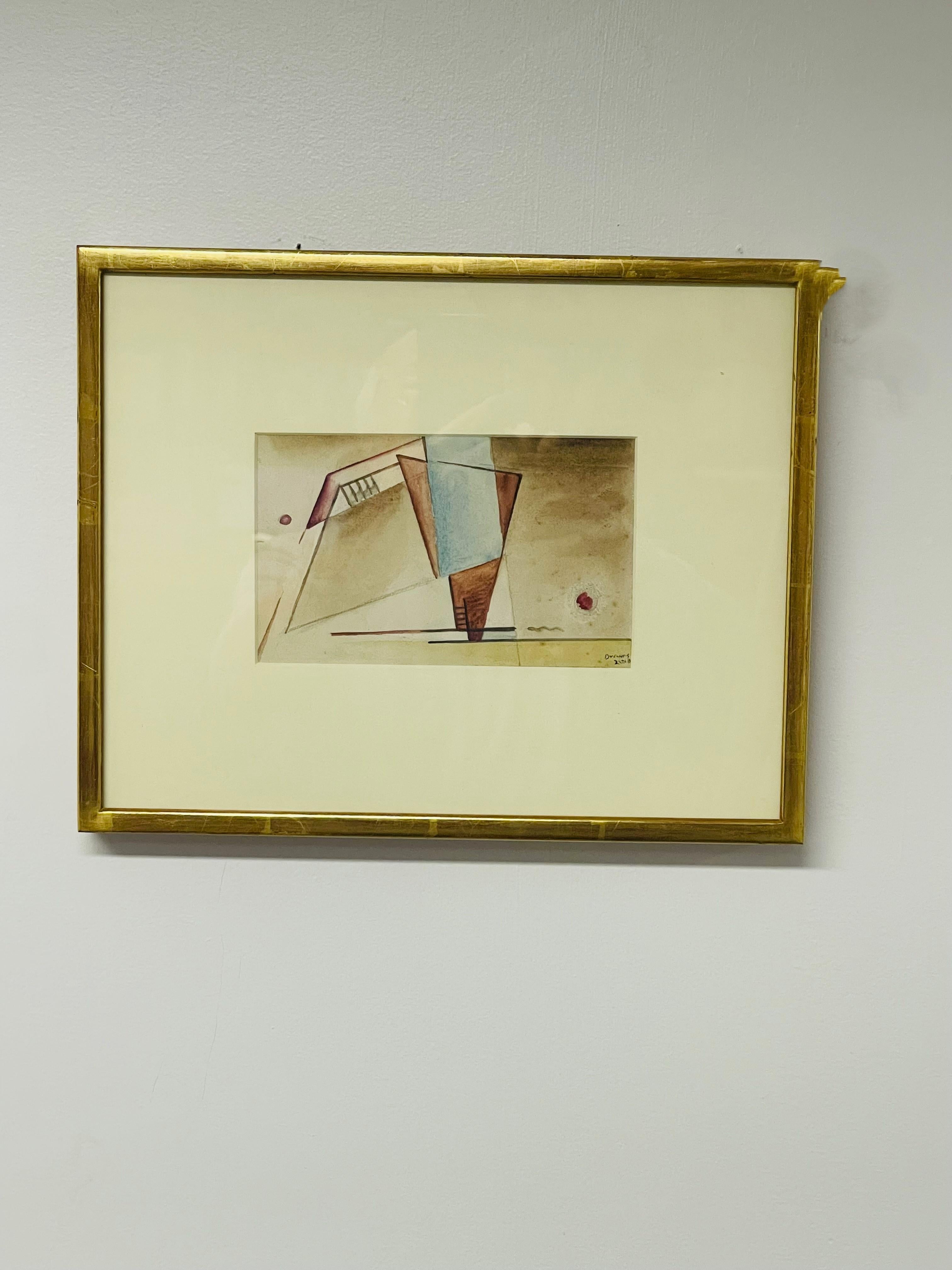 Construction with Vertical Center, A.4 - Art by Werner Drewes