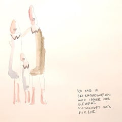 It never hurt me - Figurative Porträtzeichnungen und -aquarelle des 21. Jahrhunderts 