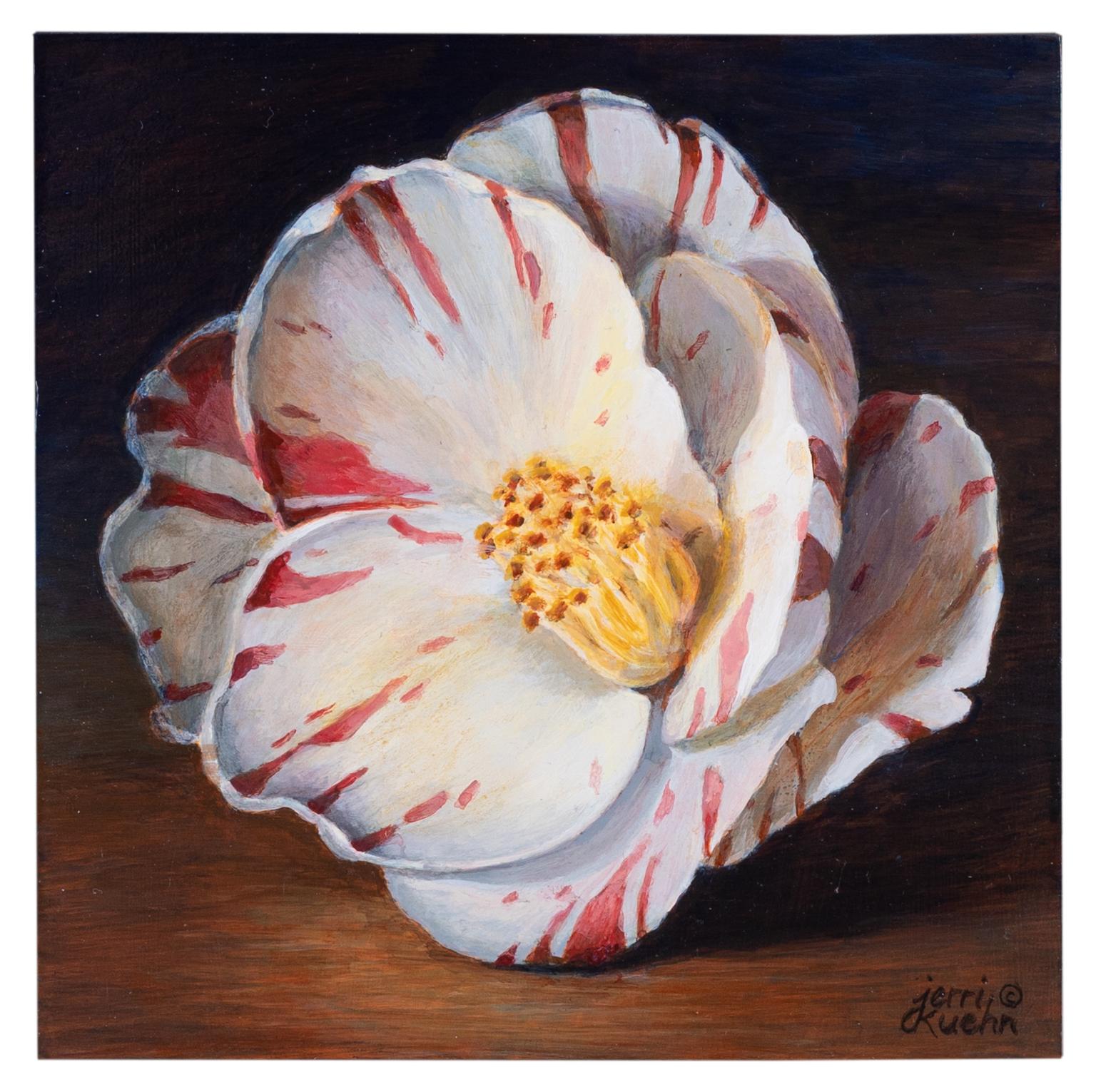Jerri Kuehn Still-Life Painting - In the Spotlight - Floral Acrylic Painting Contemporary 