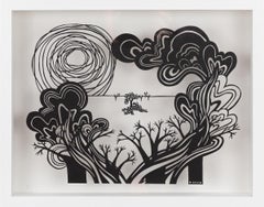 "In the Clearing, The Sun Still Rises" Paper Cut Piece by Bianca Levan