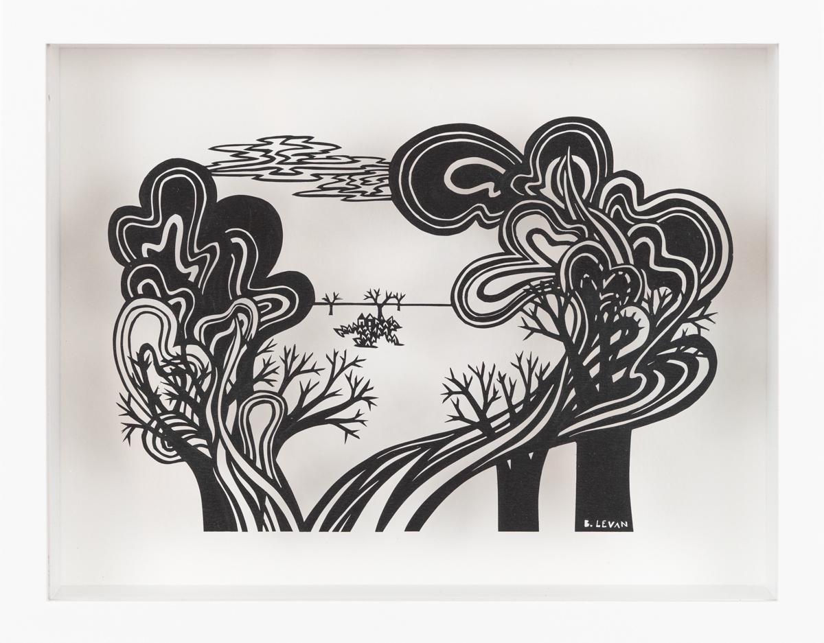 "In the Clearing, The Clouds Will Part Again" Paper Cut Piece by Bianca Levan