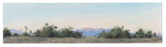 Morning Light - Plein Air Gouache Landscape Painting Contemporary 