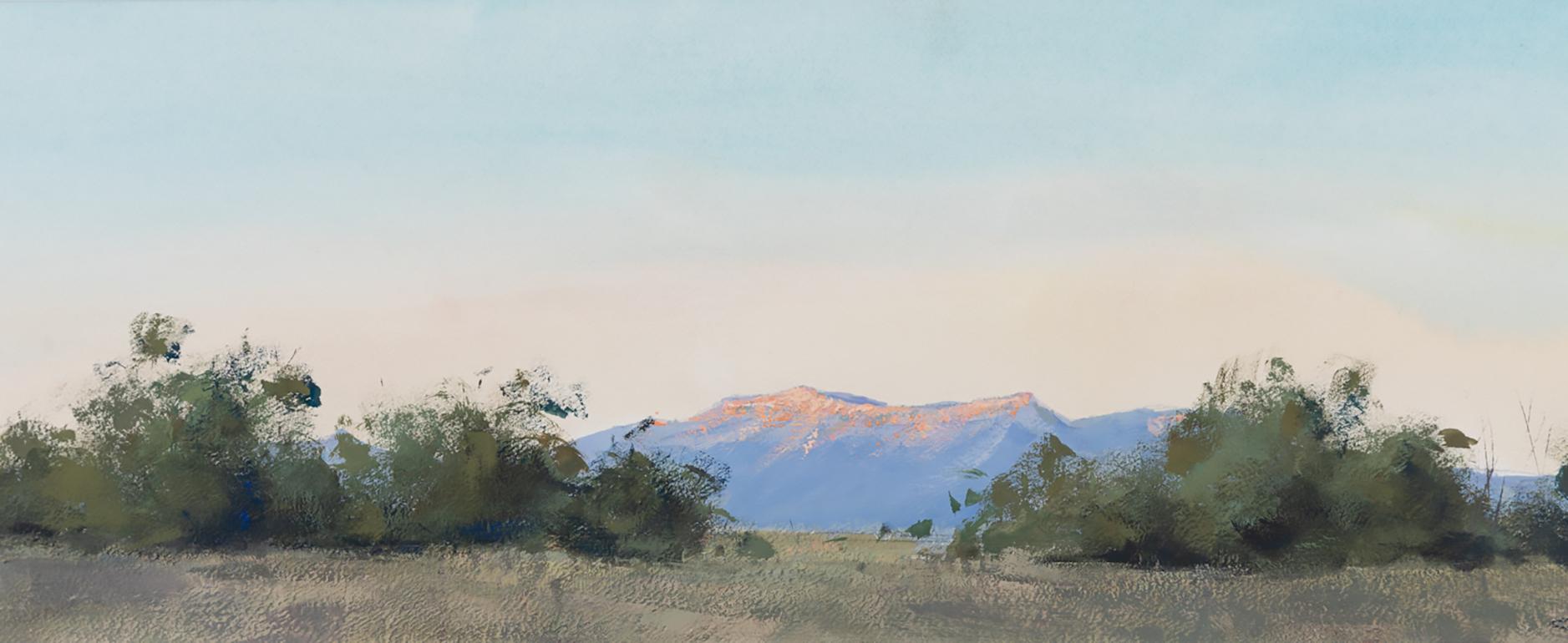 Morning Light - Peinture de paysage à la gouache en plein air contemporaine  - Painting de Aaron Cordell Johnson