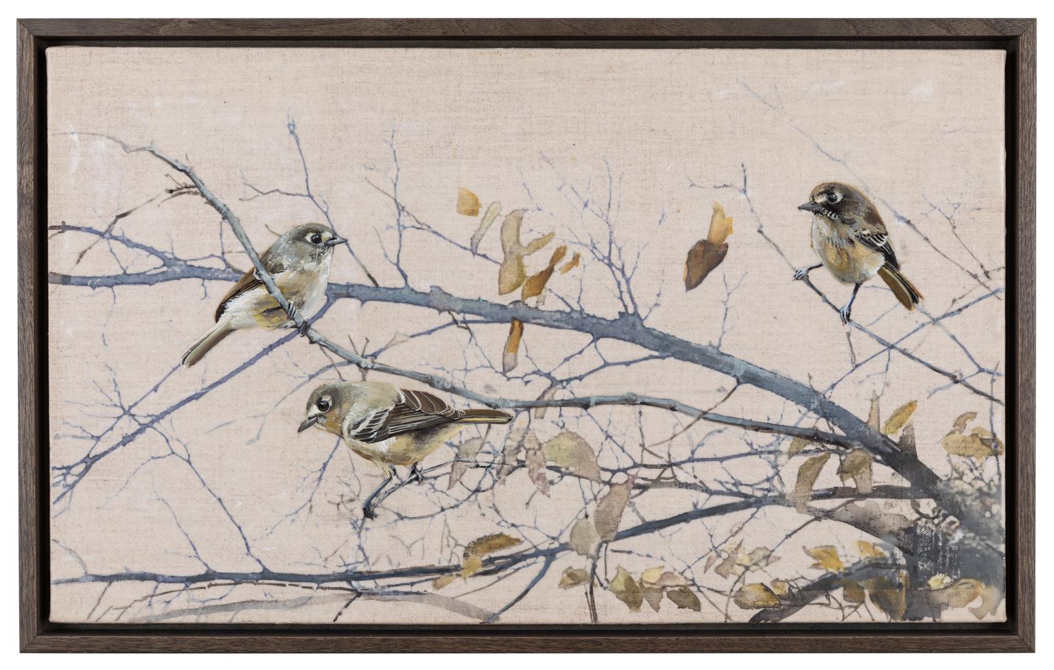 birds in a tree painting