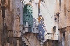 "Chiesa del Purgatorio" - Watercolor of Church in Cefalu in Sicily Italy
