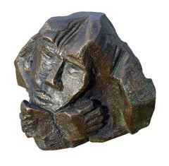 bronze "Doubt" limited at 8 pieces 16x16x16cm certificate emmanuelle vroelant