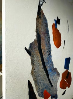 Perplexité, peinture abstraite, acrylique sur toile de lin, 2026, 81x65cm